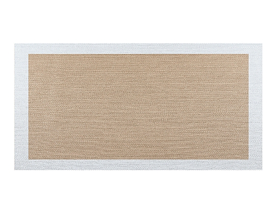Storplanet - Alfombra de vinilo tejido Living Deco B33 Boho Beige-Blanco