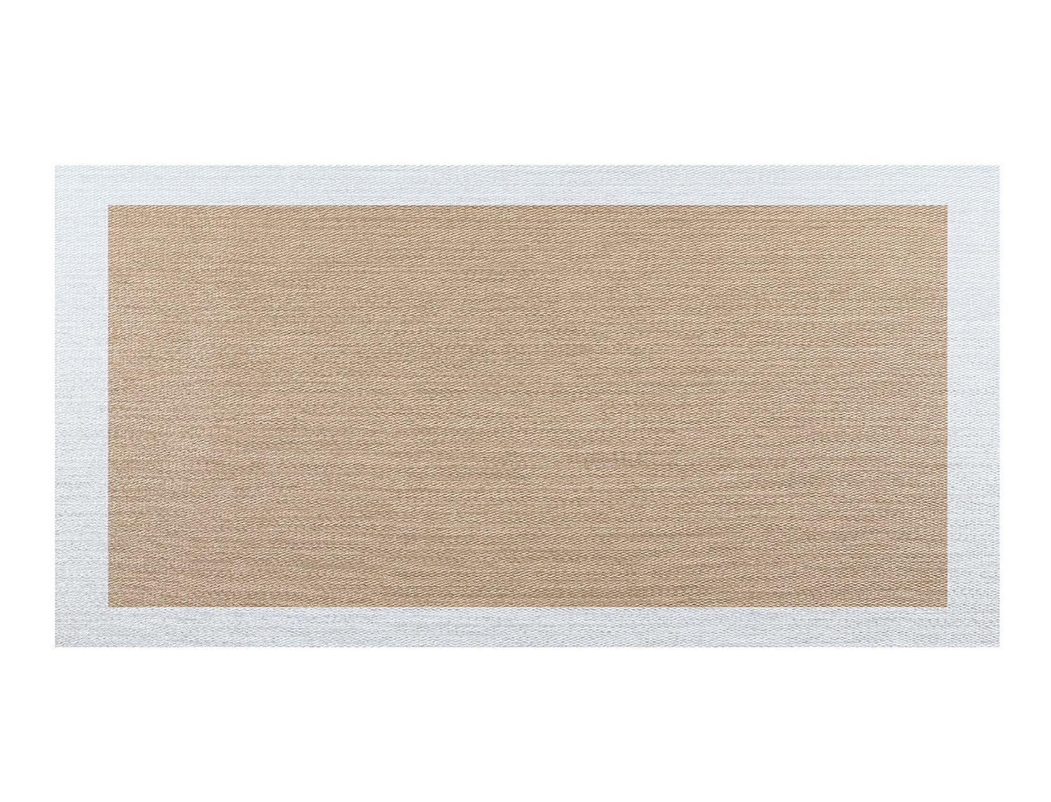 Storplanet Alfombra de vinilo tejido Living Deco B33 Boho Beige-Blanco
