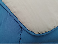 Haz clic para ampliar Edredón Reversible Bicolor Denver Color Azul/Cuerda cama 150 últimas unidades