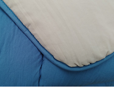 Velfont - Edredón Reversible Bicolor Denver Color Azul/Cuerda cama 150 últimas unidades