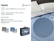 Haz clic para ampliar Edredón Reversible Trazos color Gris cama 105 últimas unidades