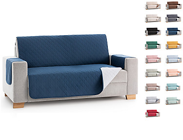 Belmarti - Cubre sofá acolchado reversible Couch