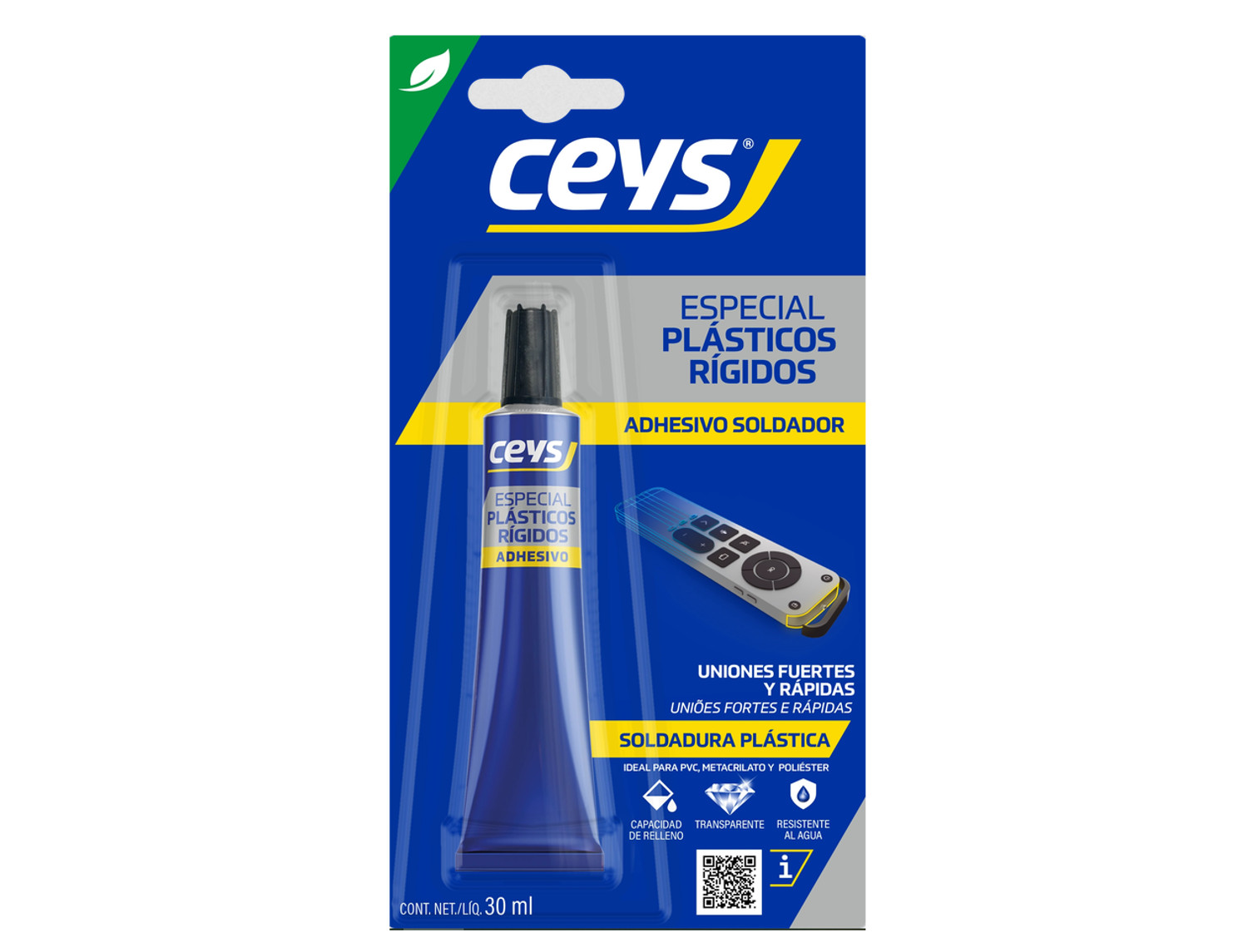 Ceys Adhesivo para plástico rígido