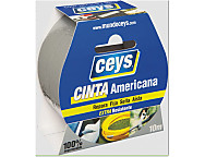 Haz clic para ampliar Cinta americana plata tackceys rollo 10mx50