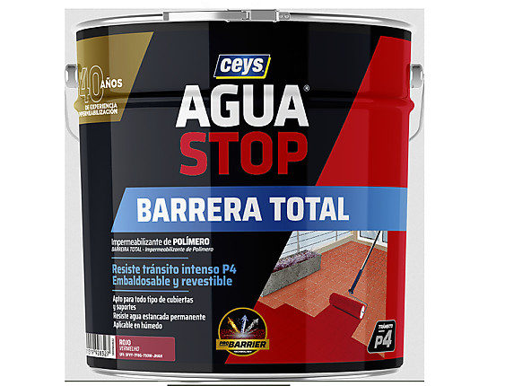 Ceys - Impermeabilizante aguastop barrera total color rojo