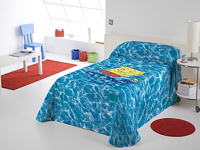 Euromoda Naturals - Colcha bouti Bob Esponja Pool Oferta últimas unidades