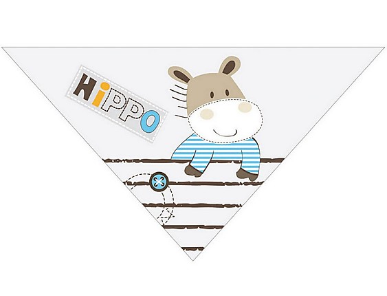 Pekebaby - Babero Bandana impermeable 75 Hippo