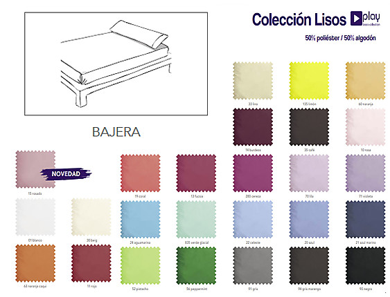 Cañete - Bajera ajustable Lisos Play Basic Collection