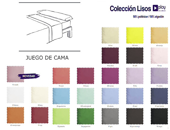 Cañete - Juego de cama Lisos Play Basic Collection