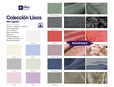 Cañete - Cojín con relleno Lisos Play Basic 100% Algodón