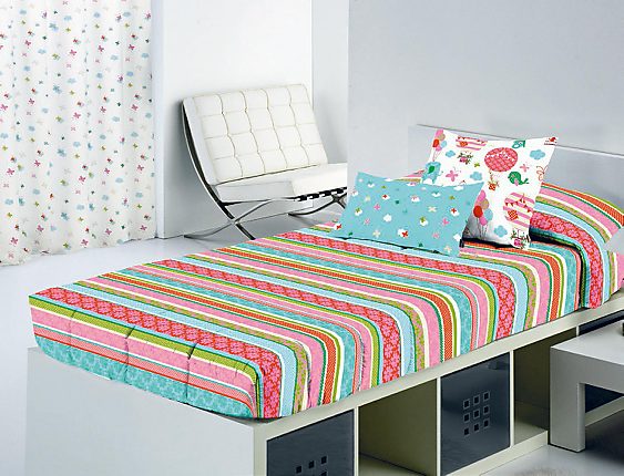 Cañete - Edredón ajustable Globe Stripe