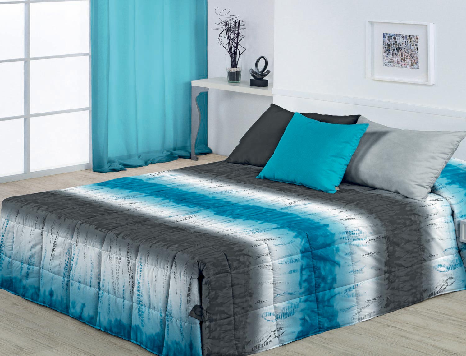 Cañete Edredon o Conforter Loica Turquesa