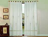 Cortina bordada con puntillas Milán