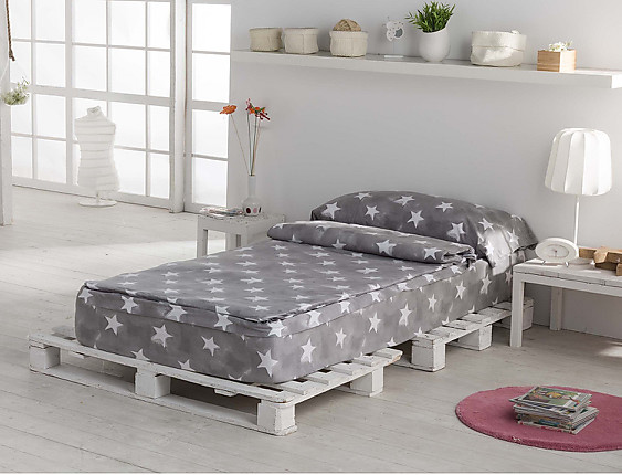 Confecciones Paula - Saco nórdico Punto Camiseta 100% Algodón Nuit