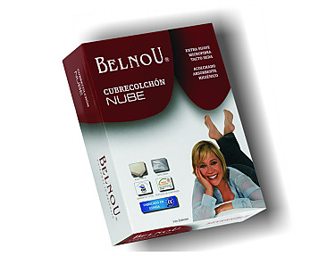 Belnou - Cubrecolchón acolchado Reversible Nube Belnou Cubrecolchón acolchado Reversible Nube