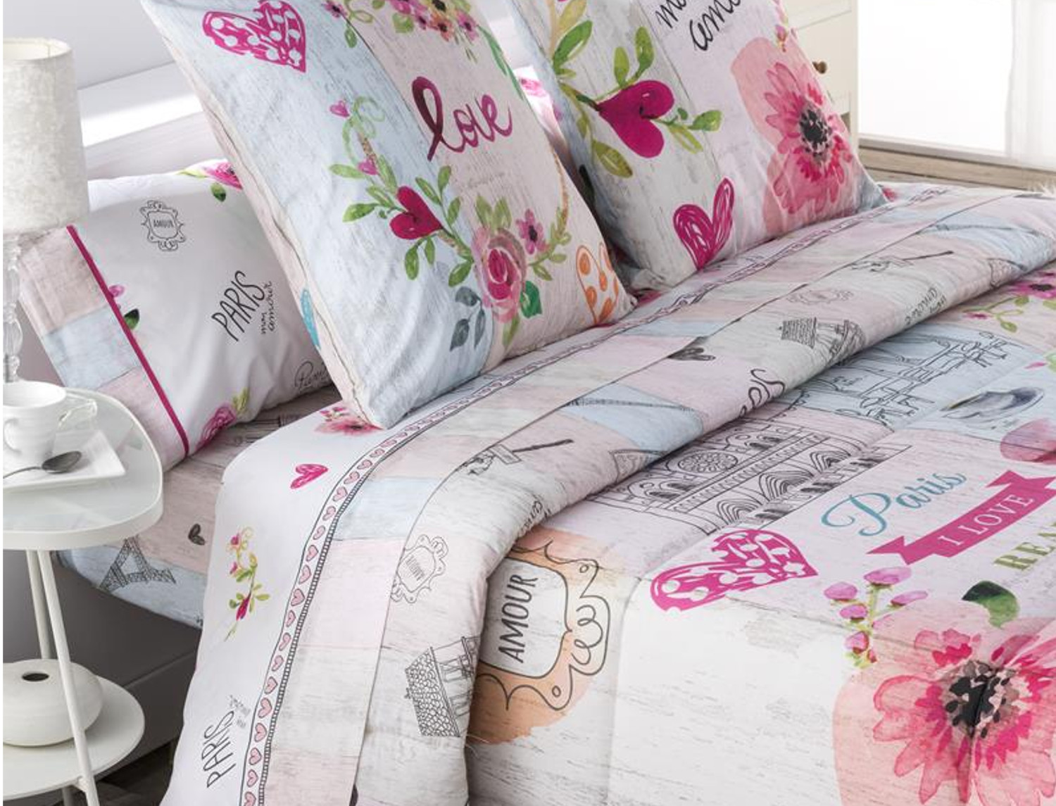 JVR Juego de cama 100% algodón Cookie