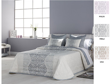 JVR - Bouti Jacquard Glamour color Malva, Oro o Perla