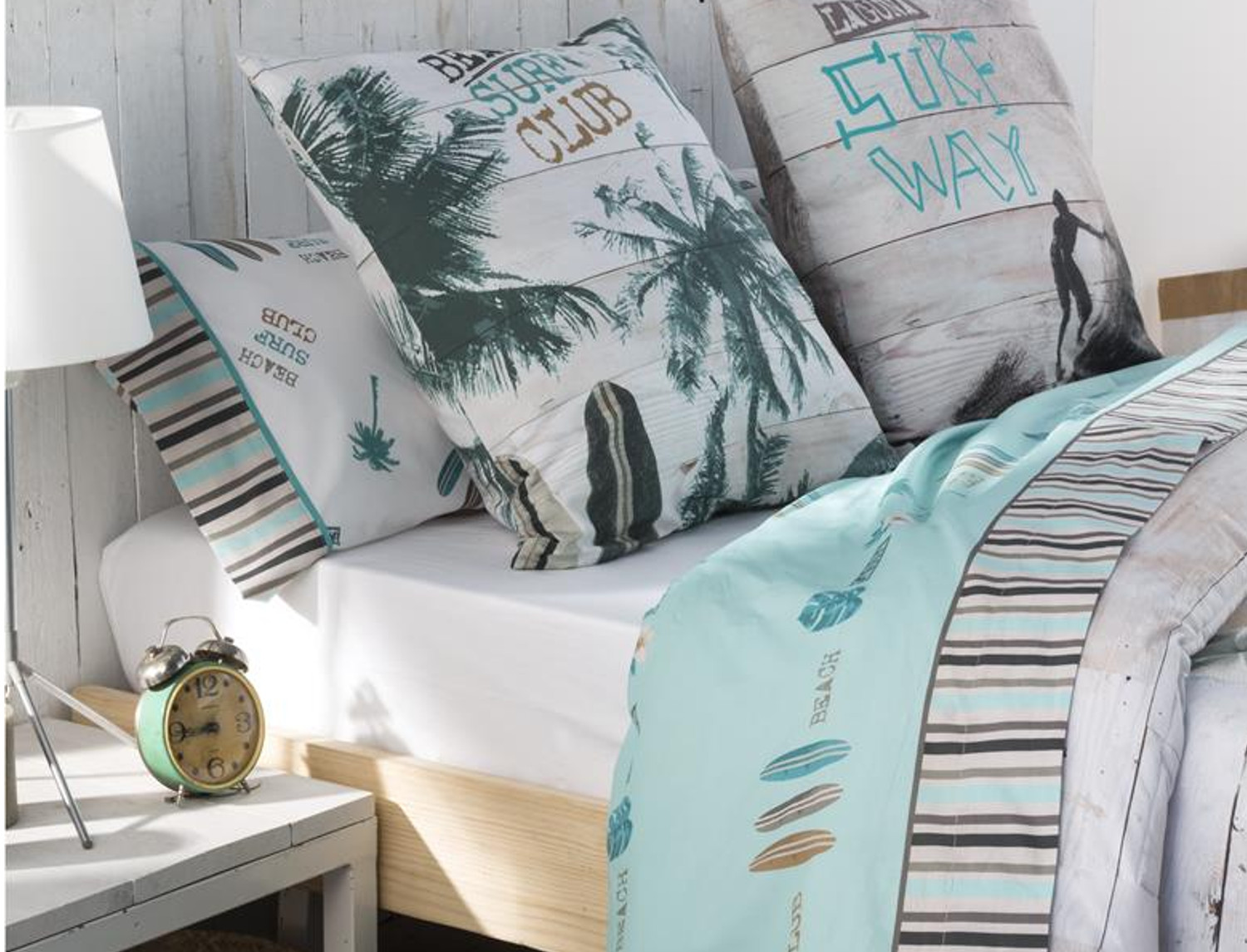 JVR Juego de cama 100% algodón Surf