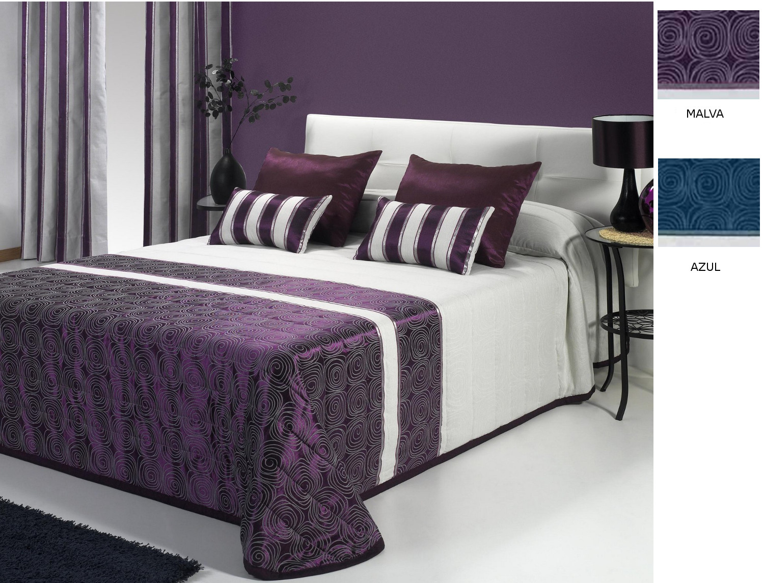 JVR Bouti Jacquard Kamali color Azul o Malva