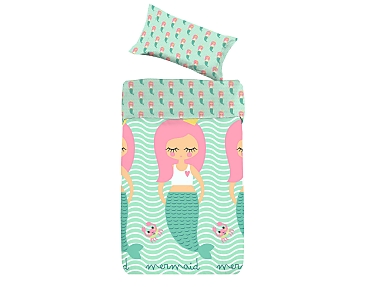 Denisa Home - Funda Nórdica para cuna-cama Ikea Sirena Mermaid Denisa Home Funda Nórdica para cuna-cama Ikea Sirena Mermaid