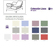 Bajera ajustable cama articulada Lisos 100% Algodón Play Basic Collection