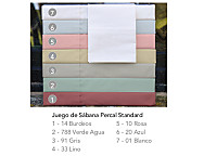 Juego de cama Lisos Algodón Percal 200 hilos Standard