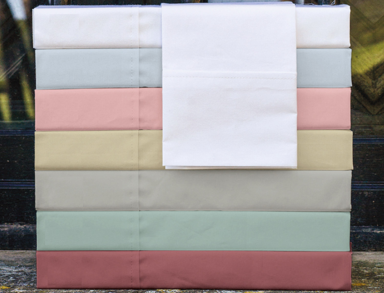 Cañete Juego de cama Lisos Algodón Percal 200 hilos Standard