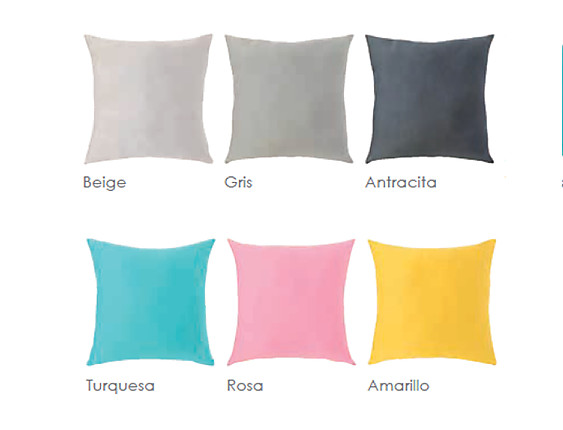 Confecciones Paula - Funda de cojín 100% Algodón Punto Basic