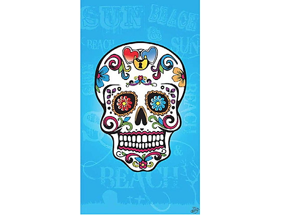 Textil Tarragó - Toalla de playa calavera mexicana