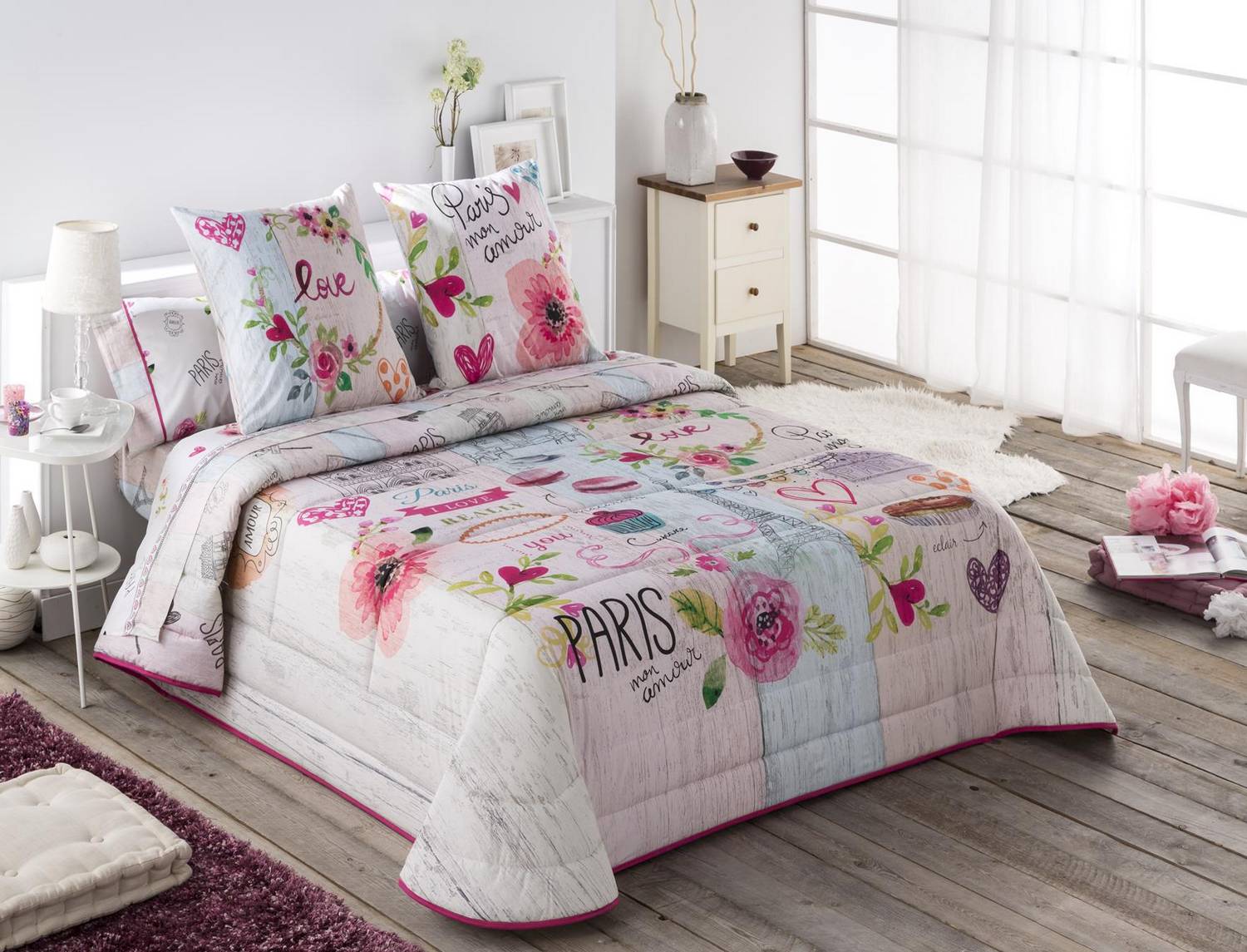 JVR Edredón 240gr 100% algodón Cookie Multicolor