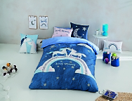 Funda nórdica 100% algodón Unicorn Night Oferta fin de existencias