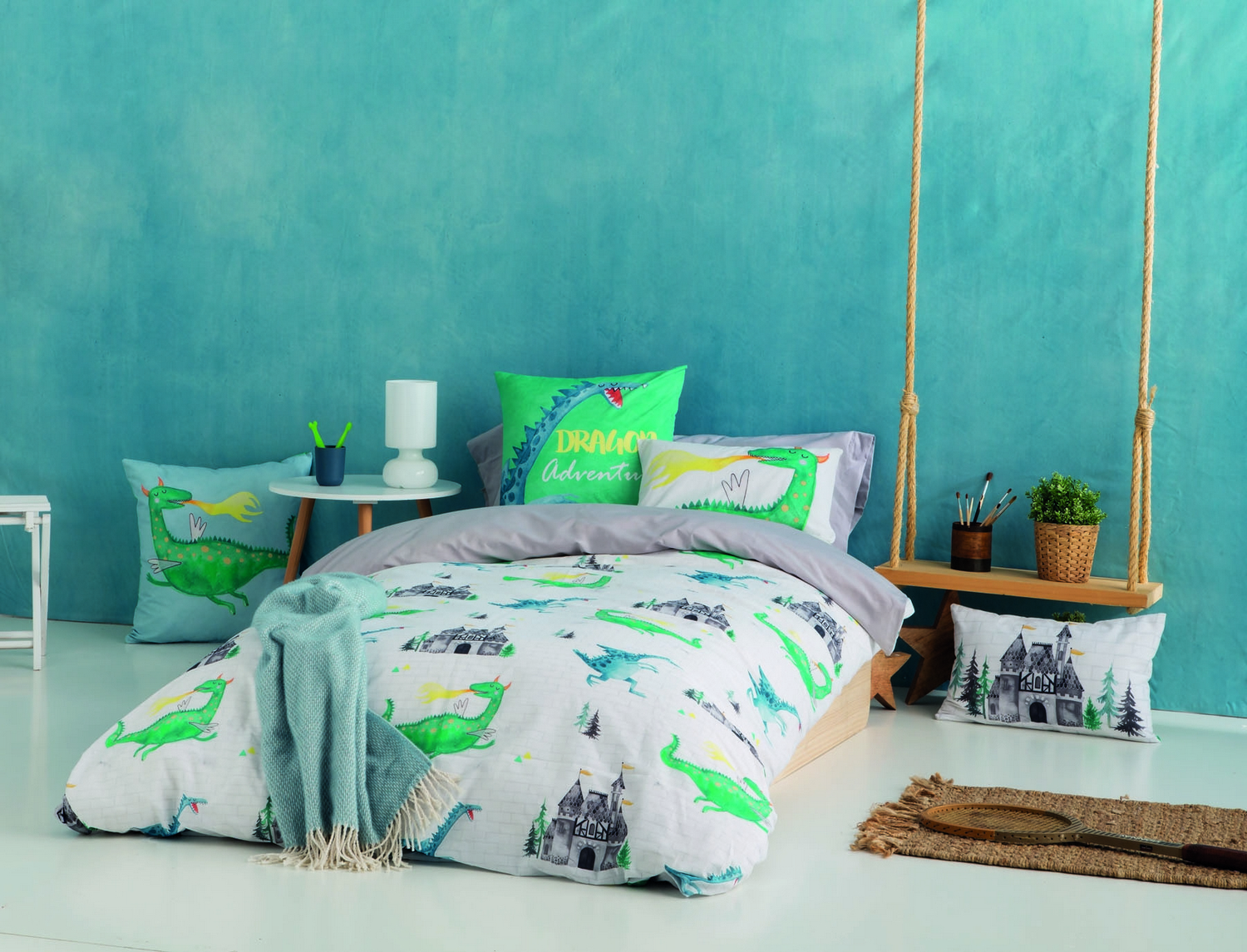 Euromoda Naturals Funda nórdica 100% algodón Drac Oferta fin de existencias