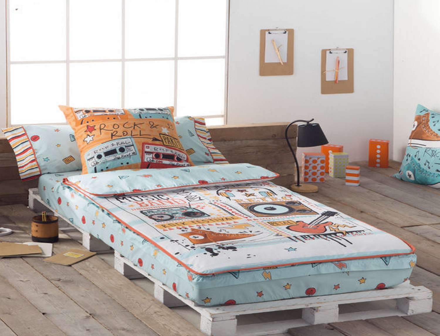 JVR Saco nórdico 100% algodón Music Multicolor