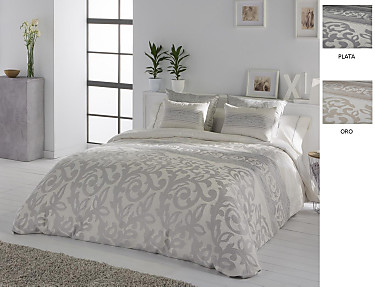 JVR - Funda nórdica Jacquard Amalfi color Oro o Plata