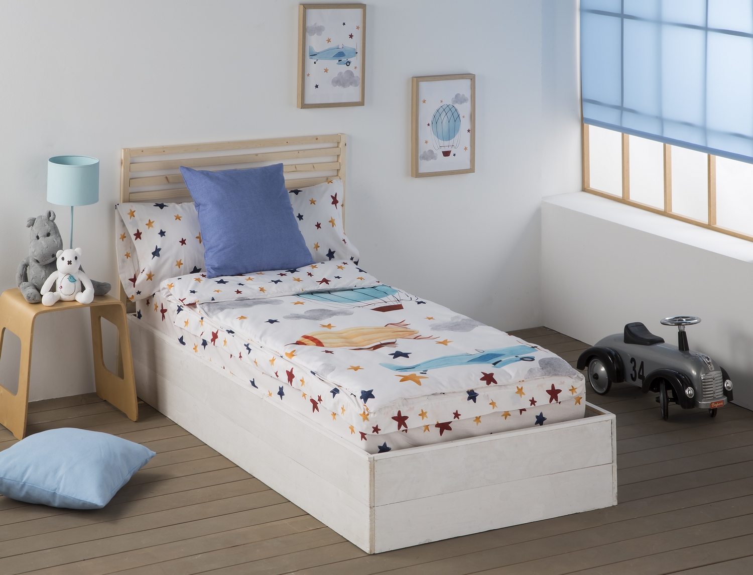 Confecciones Paula Saco nórdico 100% Algodón Aviones