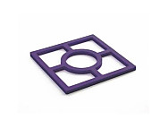 Salvamanteles silicona Púrpura
