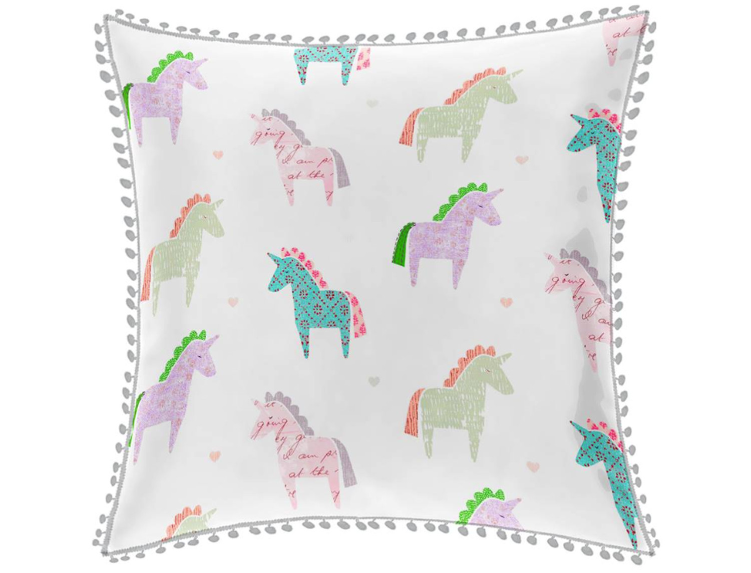 Cañete Cojín con relleno Unicorn madroño