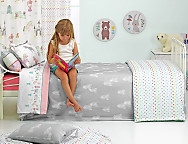 Funda nórdica Puu A color Aguamarina o Gris