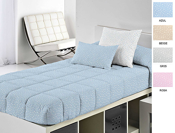 Cañete - Edredón ajustable Mole fondo color