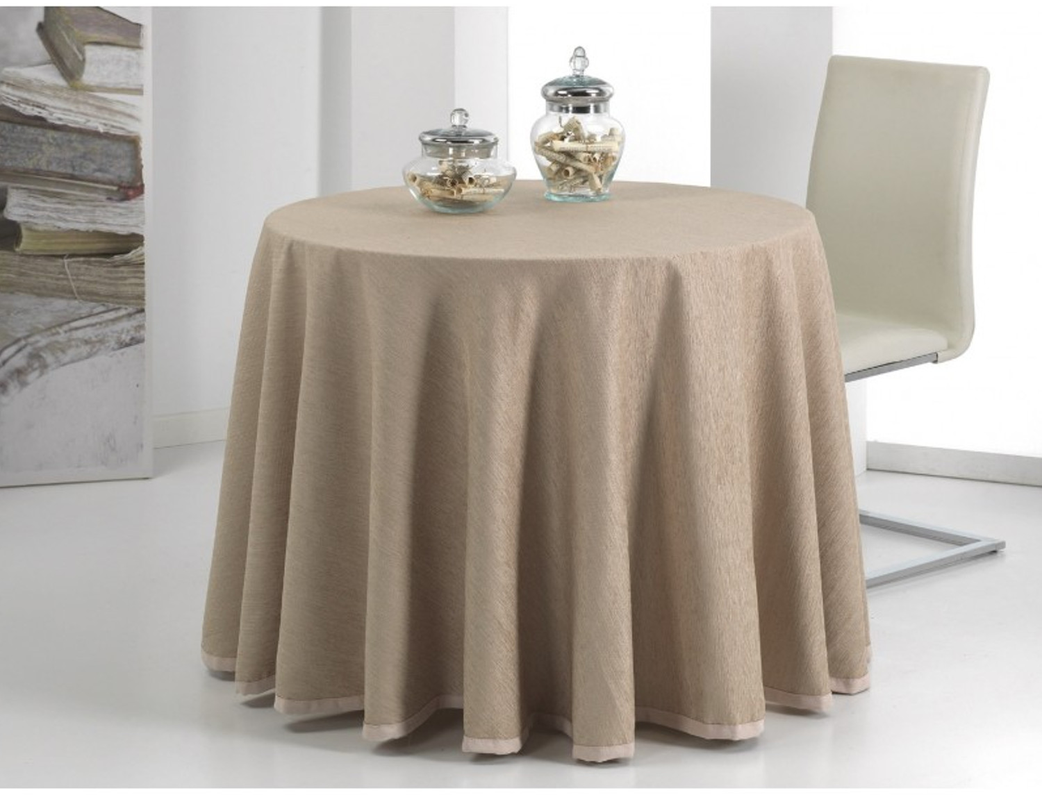 Mantel Falda Mesa Camilla Circular Cusmo Centro Textil Hogar
