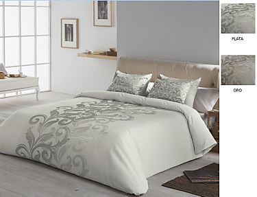 JVR - Funda nórdica Jacquard Donatella color Oro o Plata