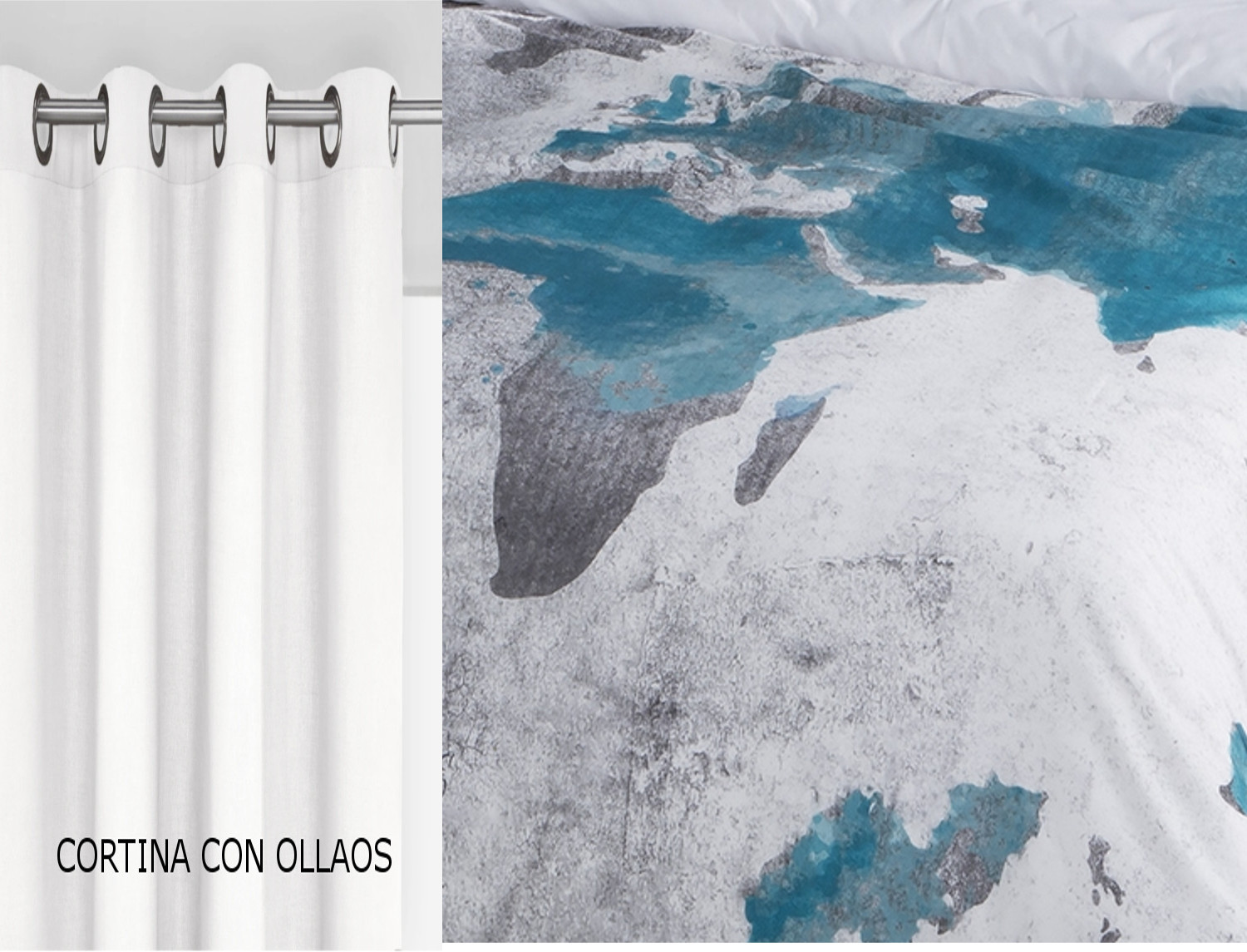 Confecciones Paula Cortina con ollaos Mundi