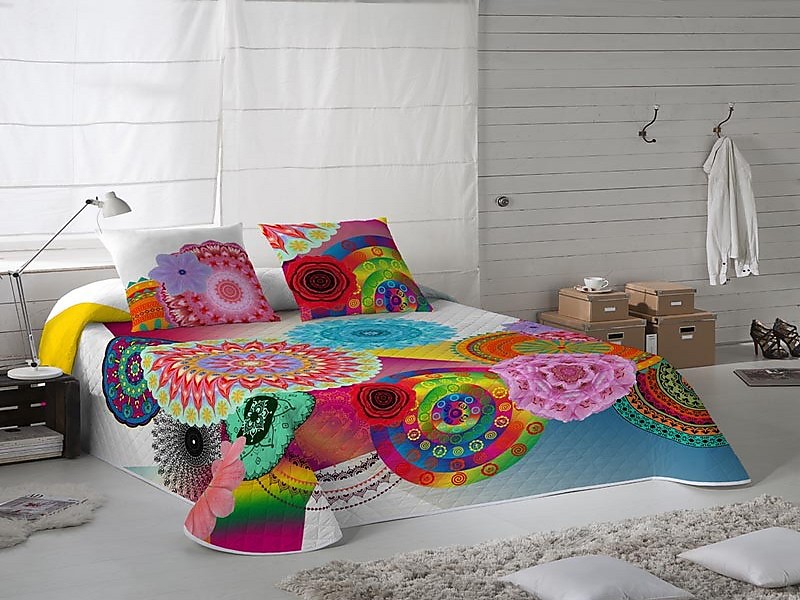 Euromoda Naturals - Colcha Bouti Indhira cama 150 Oferta últimas unidades