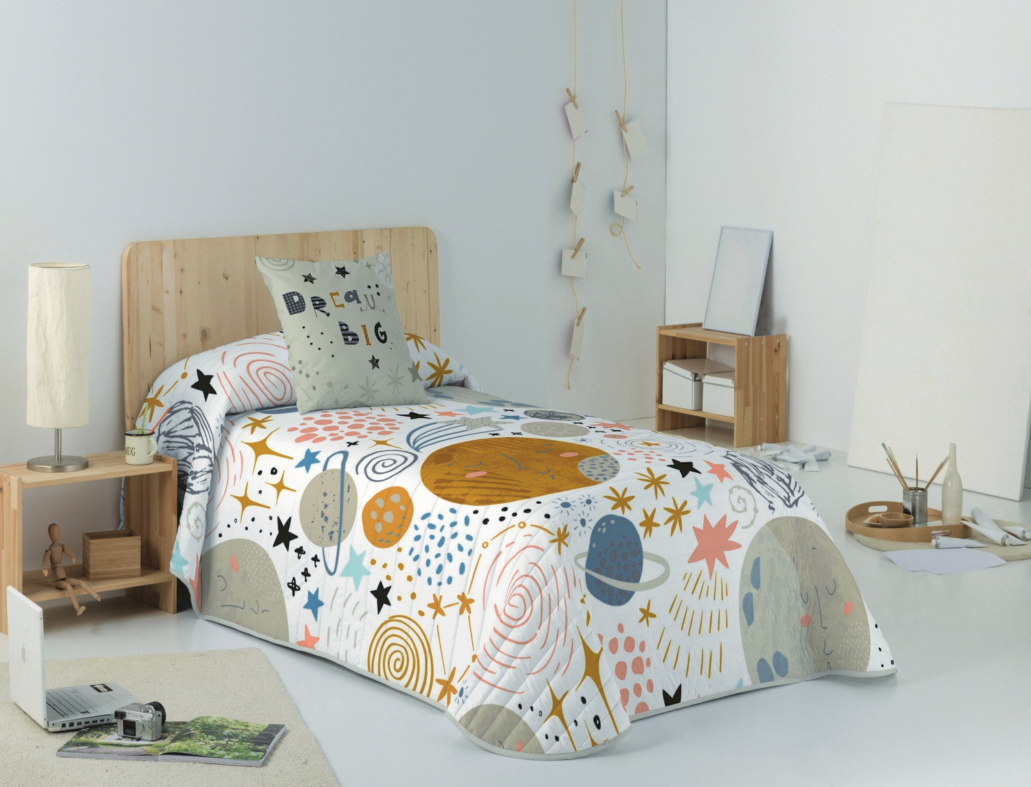 Euromoda Naturals Colcha Bouti Perseo + funda de cojín Oferta últimas unidades