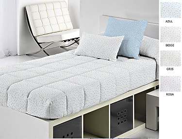 Cañete - Edredón ajustable Mole fondo blanco