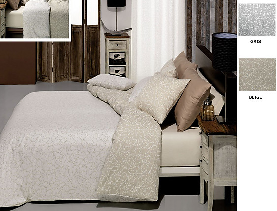 Cañete - Funda nórdica Crash color Gris o Beige