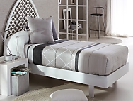 Edredón ajustable Carson 01 Beige-Gris