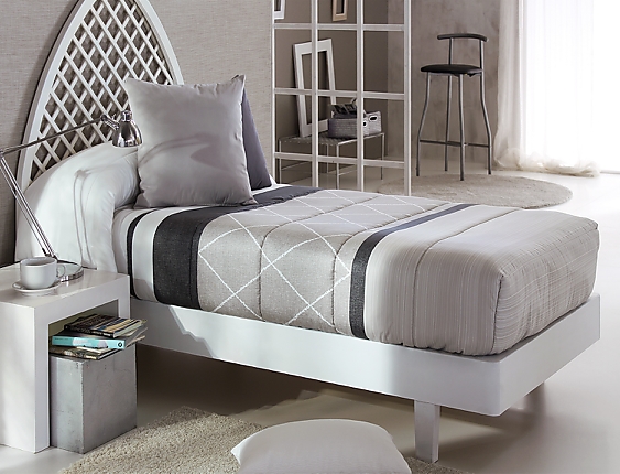 Reig Marti - Edredón ajustable Carson 01 Beige-Gris
