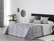 Edredón bouti Jacquard Palma doble relleno (200 gr) color Beige o Rosa