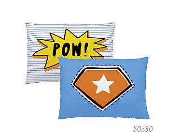 Euromoda Naturals - Cojín reversible Heroes Naturals 30x50 Oferta fin de existencias